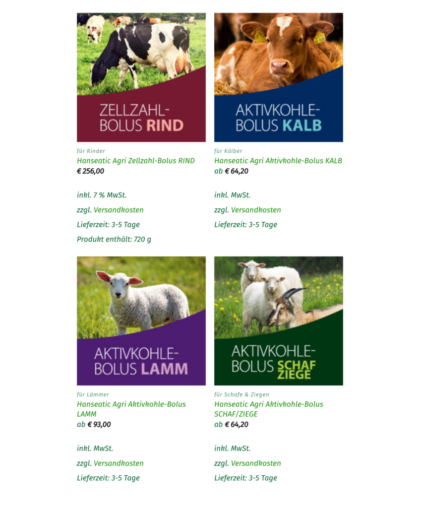 Was fressen Ziegen? Hanseatic Agri